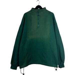 Pullover Drawstring 1/4 Zip Sweatshirt